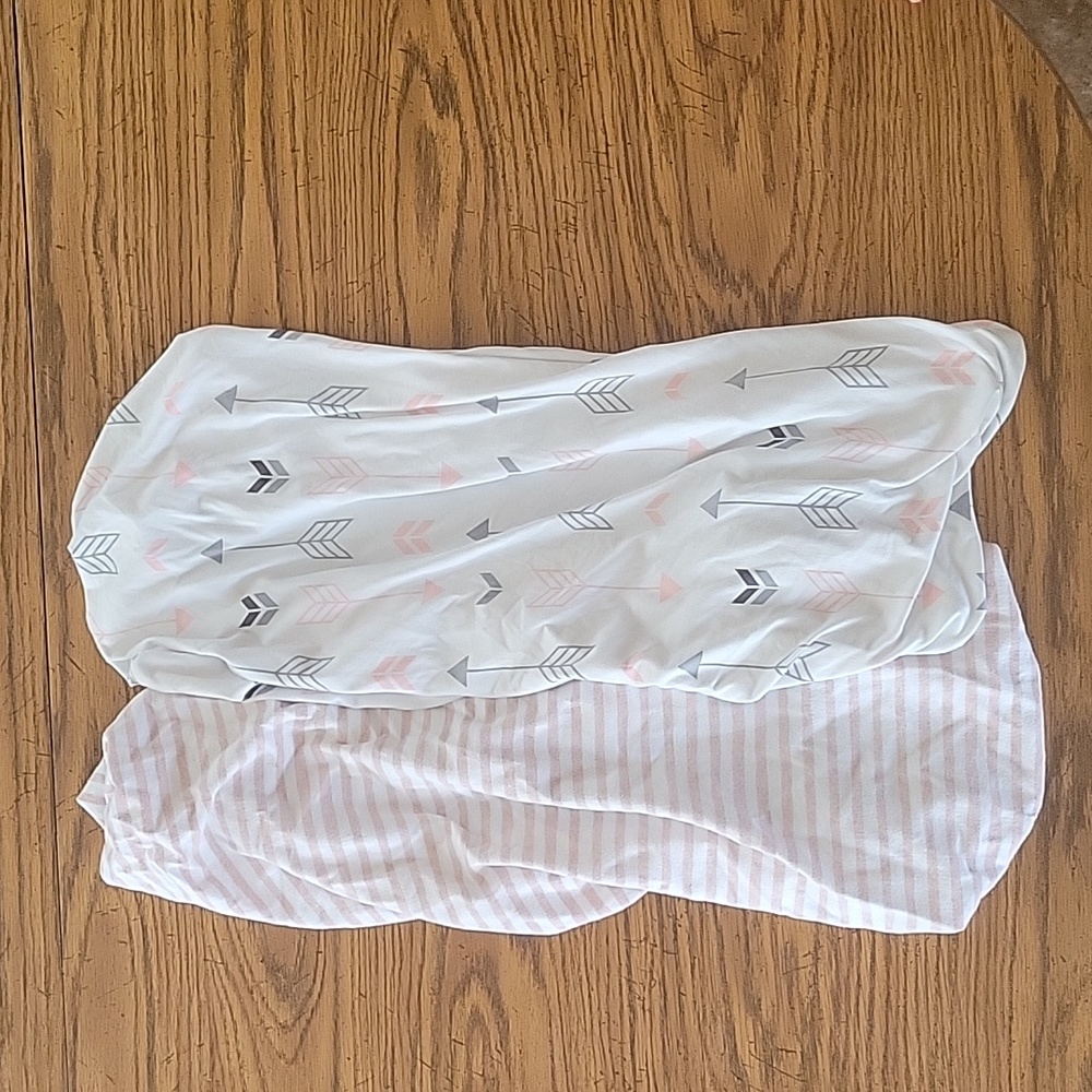 Two bassinet sheets